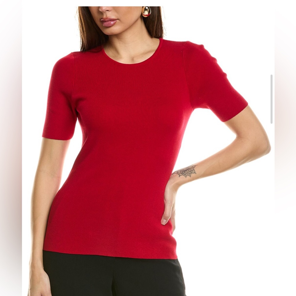 TAHARI red sweater top size M